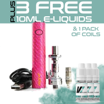 ASPIRE K3 KIT PLUS 1x pack of coils & 3 FREE V1-10ml e-liquid